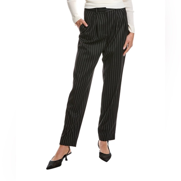 IRO Pants - Iro Paris Black Pinstripe Women's Pants